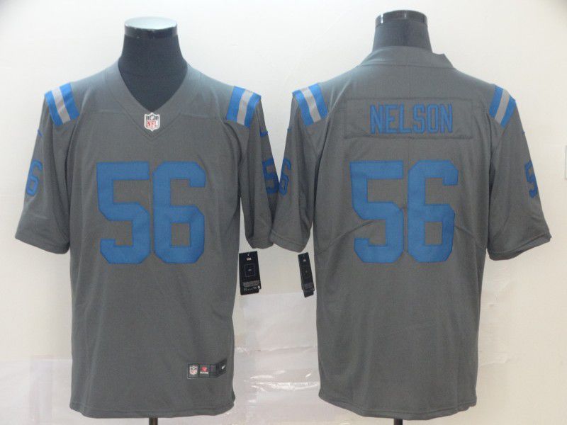 Men Indianapolis Colts #56 Nelson Grey Nike Limited city edition NFL Jersey